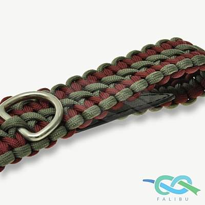 Obojek z paracordu solomon kaštanový